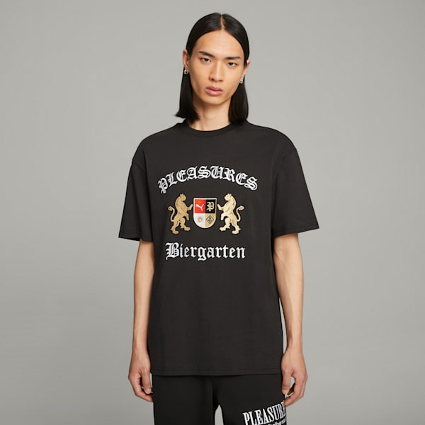 PUMA x PLEASURES Men's Graphic Tee, PUMA Black, extralarge-GBR
