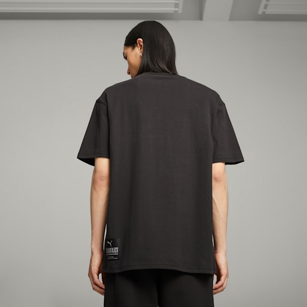 Camiseta estampada PUMA x PLEASURES para hombre, PUMA Black, extralarge