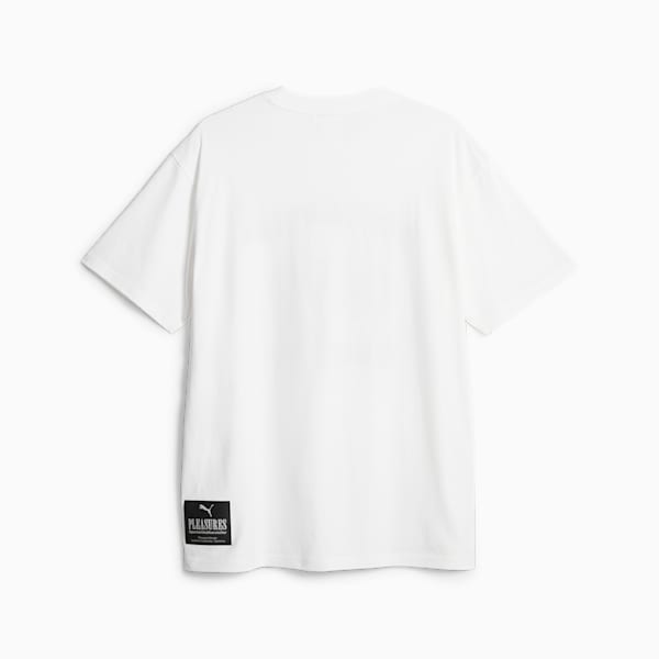 PUMA x PLEASURES Men's Graphic T-shirt, PUMA White-White, extralarge-AUS