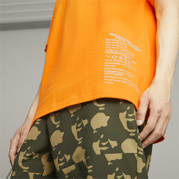 PUMA x PLEASURES Men's T-shirt, Orange Glo, extralarge-AUS