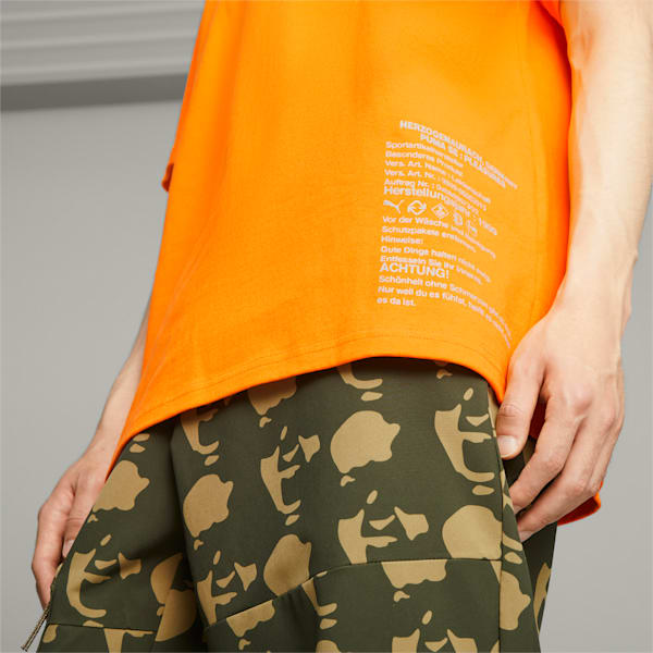 PUMA x PLEASURES Men's T-shirt, Orange Glo, extralarge-IND