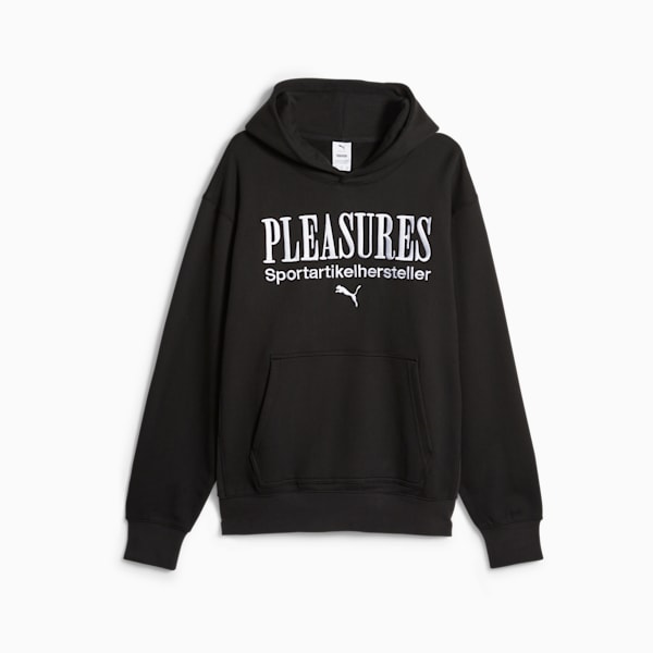 Sudadera con gorra PUMA x PLEASURES para hombre, PUMA Black, extralarge