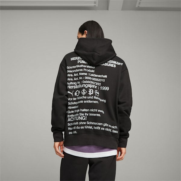 PUMA x PLEASURES Men's Hoodie, PUMA Black, extralarge-AUS