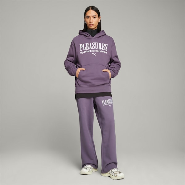 PUMA x PLEASURES Men's Sweatpants, Purple Charcoal, extralarge-AUS