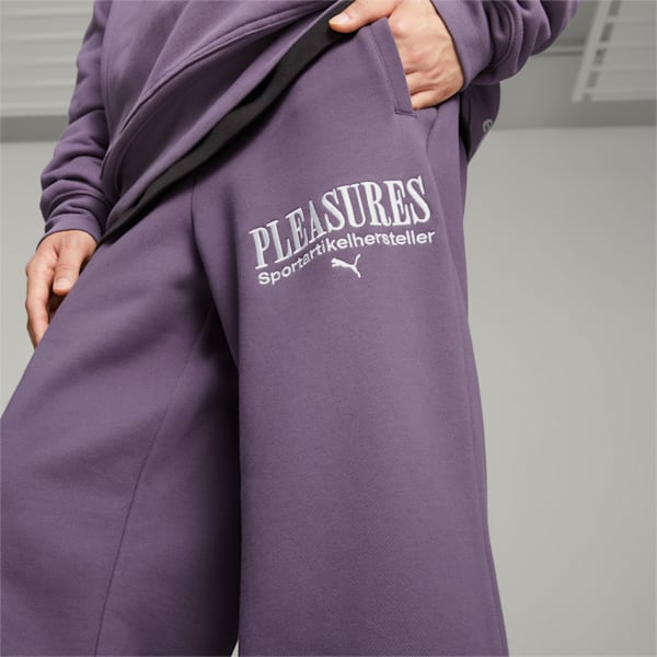 PUMA x PLEASURES Men's Sweatpants, Purple Charcoal, extralarge-AUS