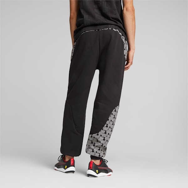 Pantalon de course de sports motorisés Scuderia Ferrari Race Homme, PUMA Black-AOP, extralarge