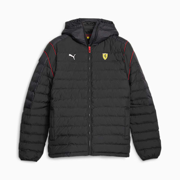 Scuderia Ferrari Race T7 EcoLite Men's Jacket, PUMA Black, extralarge-AUS