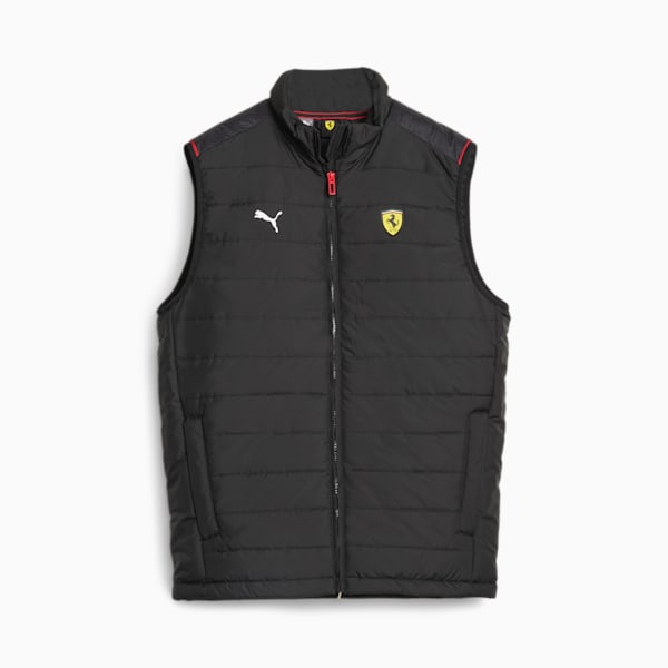 Scuderia Ferrari Race Men's Padded Vest, PUMA Black, extralarge-AUS