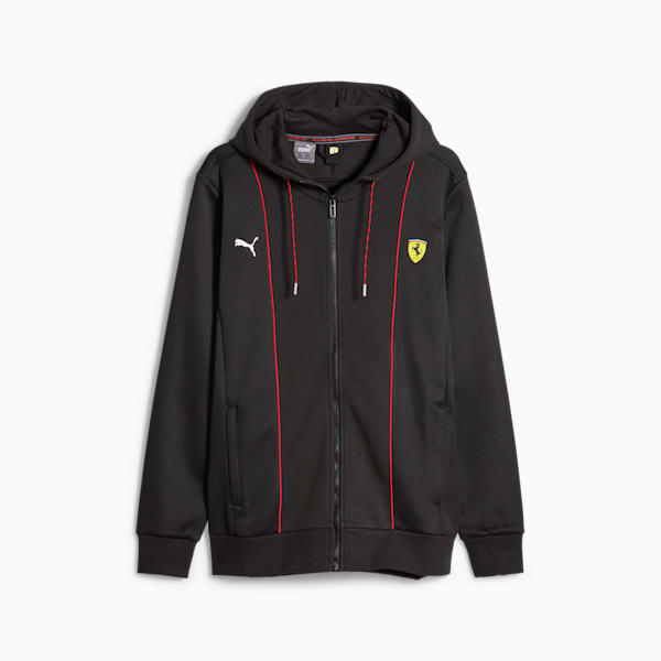 Scuderia Ferrari Race HDD Men's Sweat Jacket, PUMA Black, extralarge