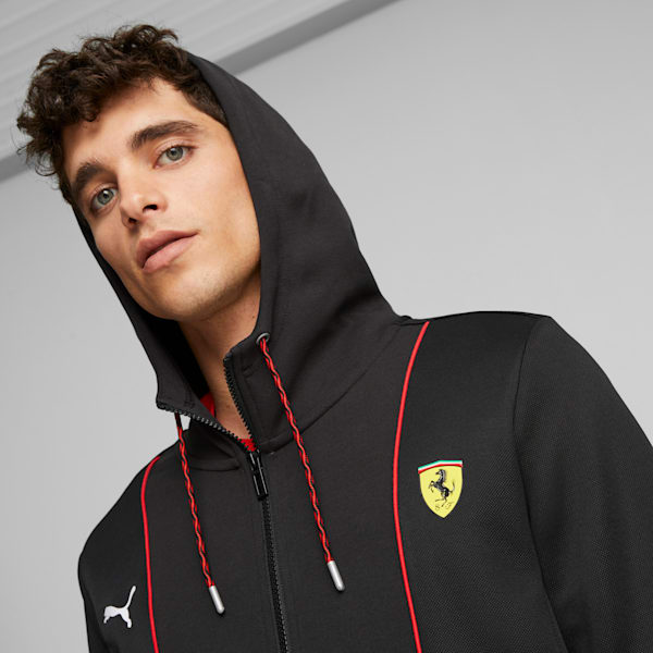 Scuderia Ferrari Race HDD Men's Sweat Jacket, PUMA Black, extralarge