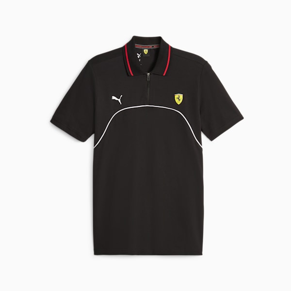 Scuderia Ferrari Men's Polo T-shirt, PUMA Black, extralarge-AUS