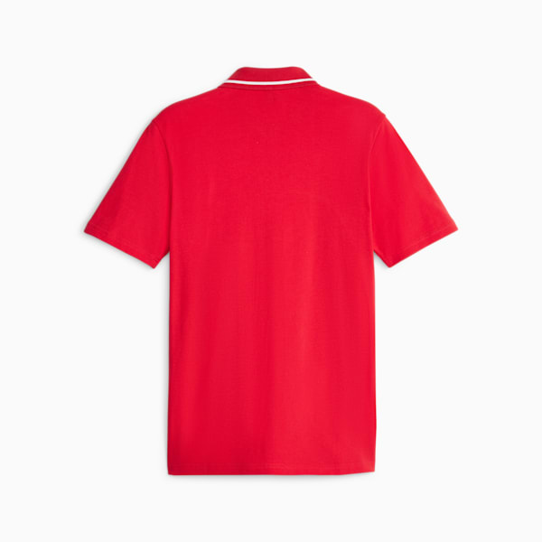 Scuderia Ferrari Men's Polo T-shirt, Rosso Corsa, extralarge-IND