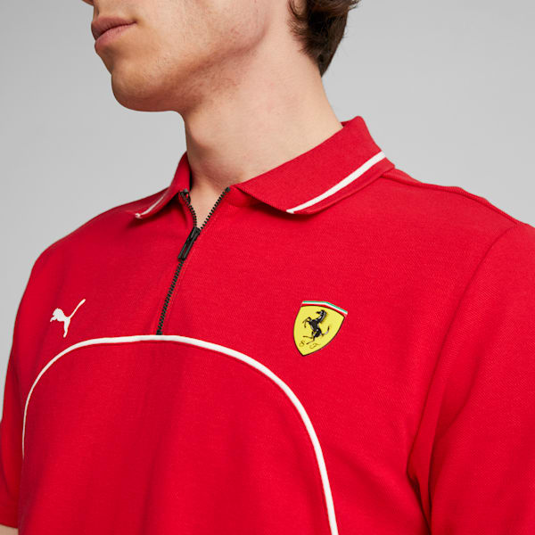 Scuderia Ferrari Men's Polo T-shirt, Rosso Corsa, extralarge-IND