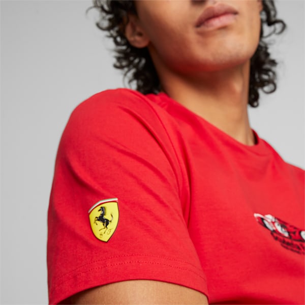 Camiseta Scuderia Ferrari Race de automovilismo para hombre, Rosso Corsa, extralarge