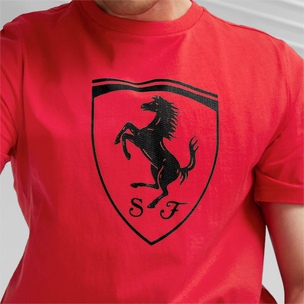 Scuderia Ferrari Race Big Shield Men's T-shirt, Rosso Corsa, extralarge-AUS