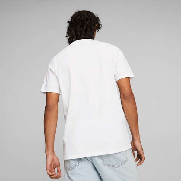 T-shirt de sport automobile Scuderia Ferrari Race coloré et arborant le gros emblème du bouclier Home., PUMA White, extralarge