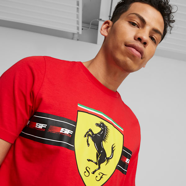 Scuderia Ferrari Men's Motorsport Tee, Rosso Corsa, extralarge