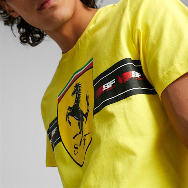 Scuderia Ferrari Men's Motorsport Tee, Speed Yellow, extralarge-IND