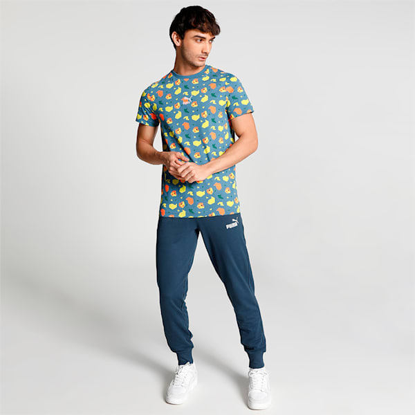 All Over Print Crew-Neck Slim Fit T-Shirt, Deep Dive, extralarge-IND