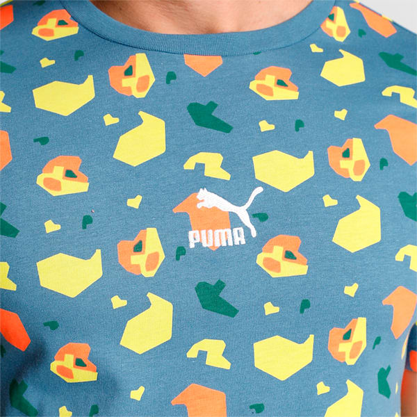 All Over Print Crew-Neck Slim Fit T-Shirt, Deep Dive, extralarge-IND