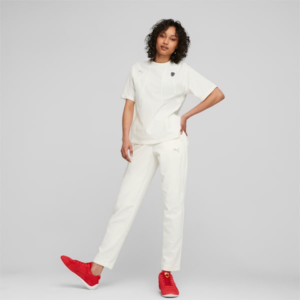 Scuderia Ferrari Style Women's Motorsport Sweat Pants, Warm White, extralarge-IND