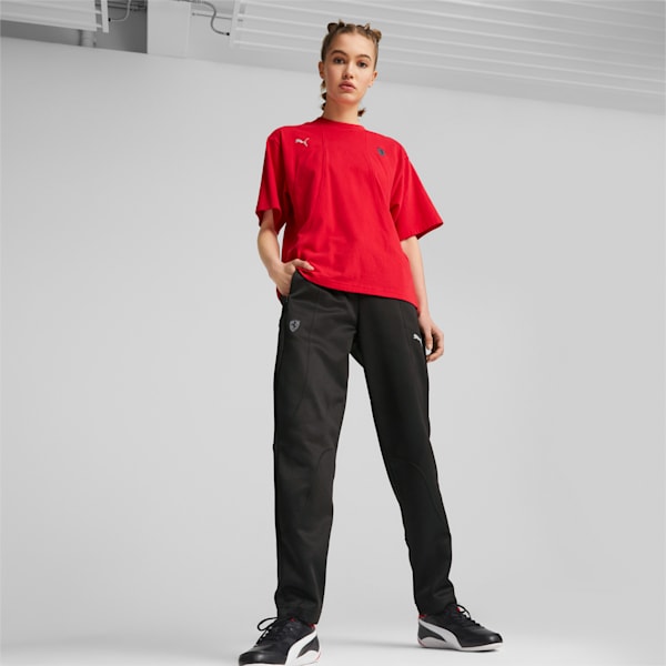 Scuderia Ferrari Style Women's Motorsport T-shirt, Rosso Corsa, extralarge-IND