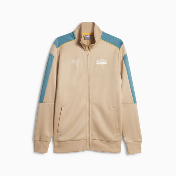 Porsche Legacy MT7 Men's Motorsport Track Jacket, Sand Dune, extralarge-IND