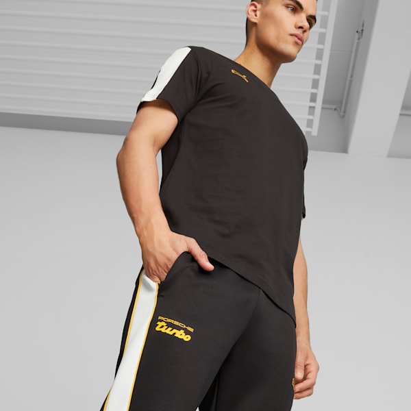 Porsche Legacy MT7 Men's Motorsport Track Pants, PUMA Black, extralarge-IND