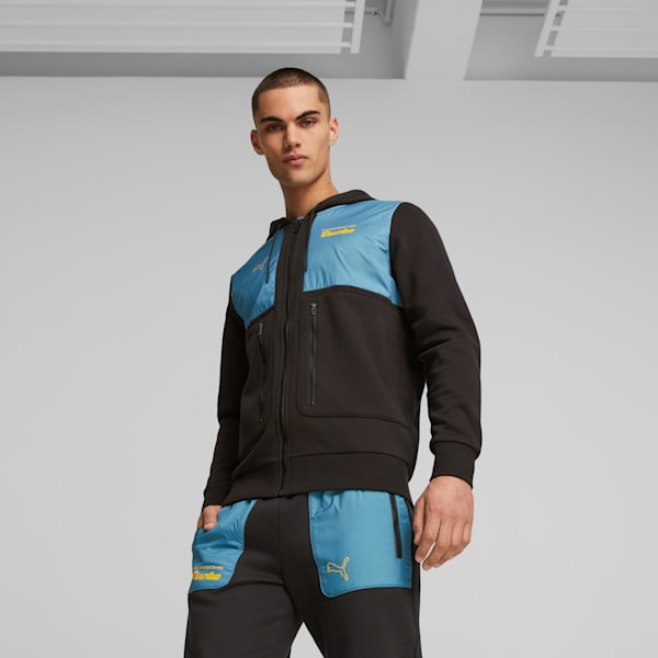 Survêtement molletonné à capuchon Porsche Legacy, PUMA Black, extralarge