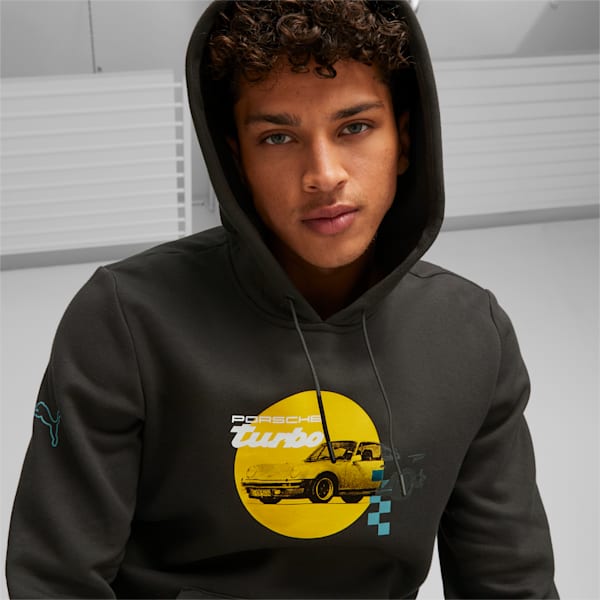 Sudadera Porsche Legacy de automovilismo para hombre, PUMA Black, extralarge