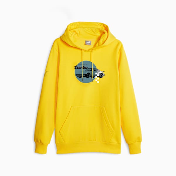 Porsche Legacy Men's Motorsport Sweatshirt, Sport Yellow, extralarge-IND