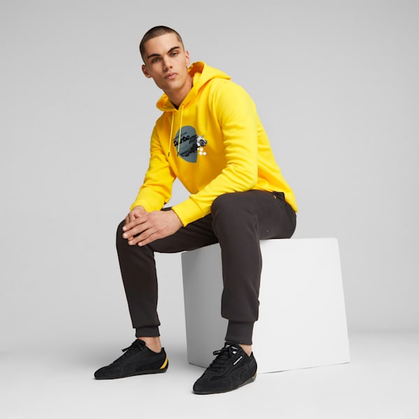 Porsche Legacy Men's Motorsport Sweatshirt, Sport Yellow, extralarge-IND