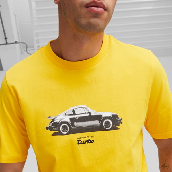 T-shirt de sports motorisés Porsche Legacy Homme, Sport Yellow, extralarge