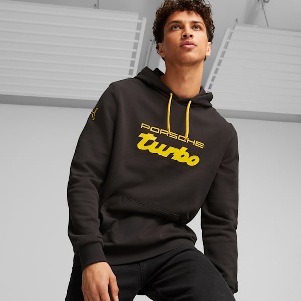 Porsche Legacy Men's Motorsport Hoodie, PUMA Black, extralarge-IND