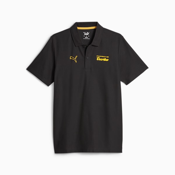 Porsche Legacy Men's Polo, PUMA Black, extralarge