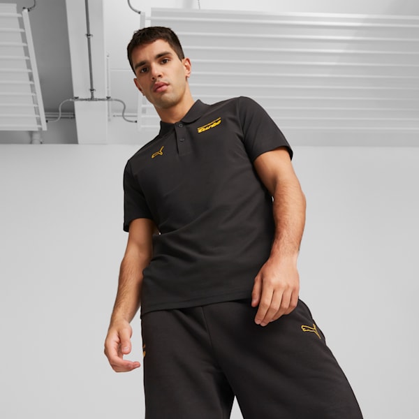 Porsche Legacy Men's Polo, PUMA Black, extralarge