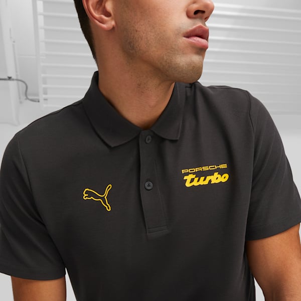 Porsche Legacy Men's Polo, PUMA Black, extralarge