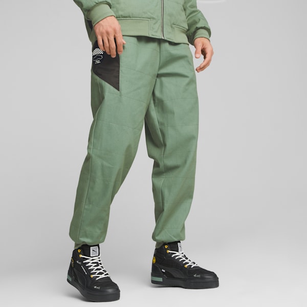 Pantalones Porsche Legacy Garage Crews para hombre, Eucalyptus, extralarge