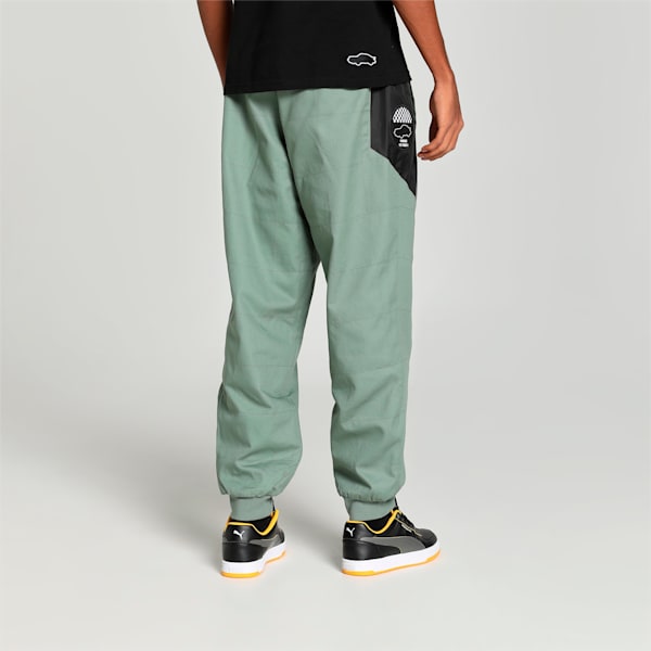 Porsche Legacy Garage Crew Men's Motorsport Pants, Eucalyptus, extralarge-IND