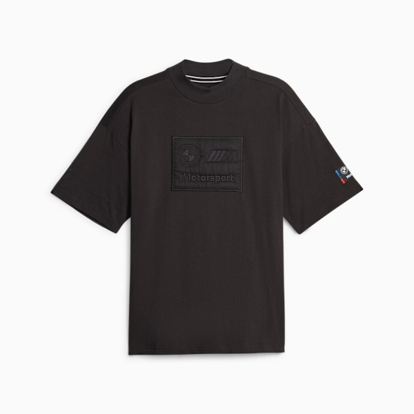 BMW M Motorsport Statement Men's Logo T-shirt, PUMA Black, extralarge-IND
