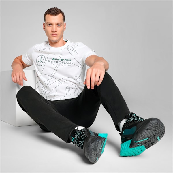 Mercedes-AMG PETRONAS Statement Men's T-shirt, PUMA White, extralarge-IND