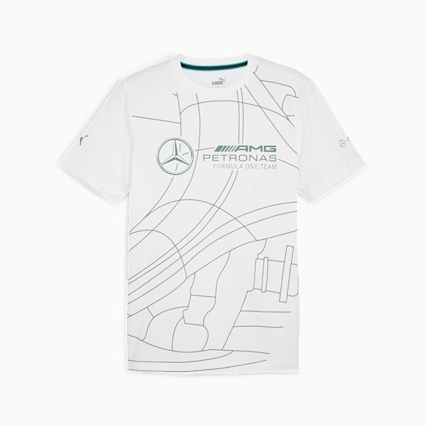 メンズ  メルセデス MAPF1 ステートメント Tシャツ, PUMA White, extralarge-JPN