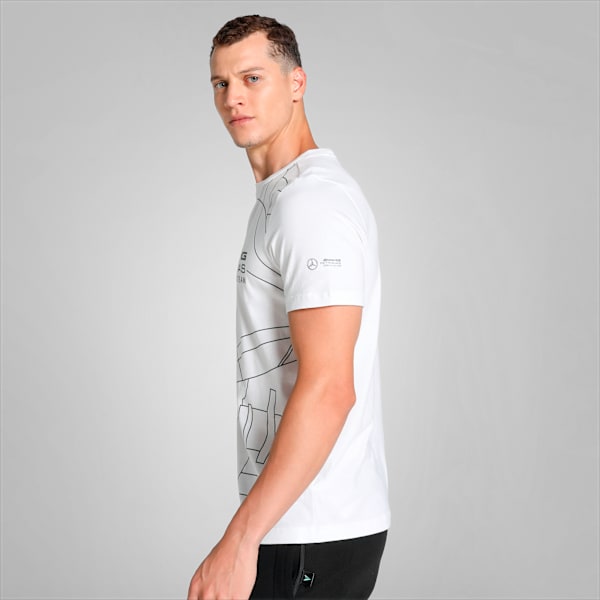 Mercedes-AMG PETRONAS Statement Men's T-shirt, PUMA White, extralarge-IND