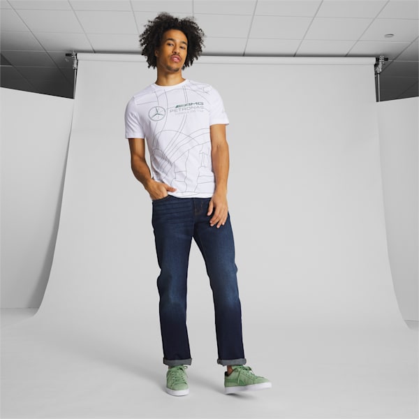 Mercedes AMG-Petronas F1® Statement Men's Motorsport Tee, PUMA White, extralarge