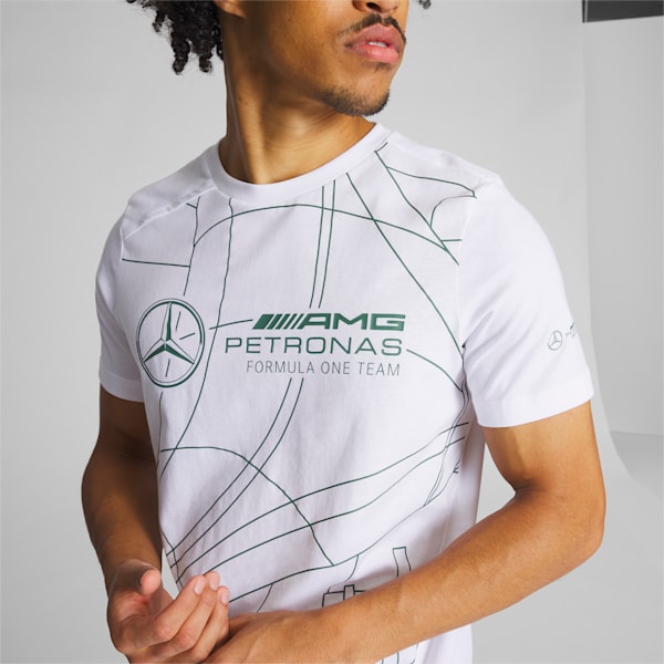 Mercedes AMG-Petronas F1® Statement Men's Motorsport Tee, PUMA White, extralarge