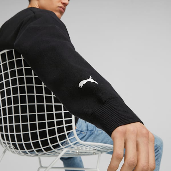 Puma black sweater best sale