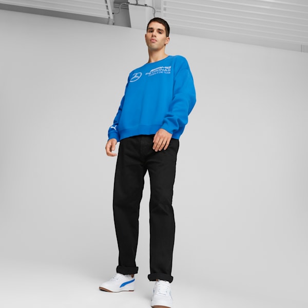 Suéter de automovilismo tejido Mercedes-AMG PETRONAS Statement para hombre, Ultra Blue, extralarge