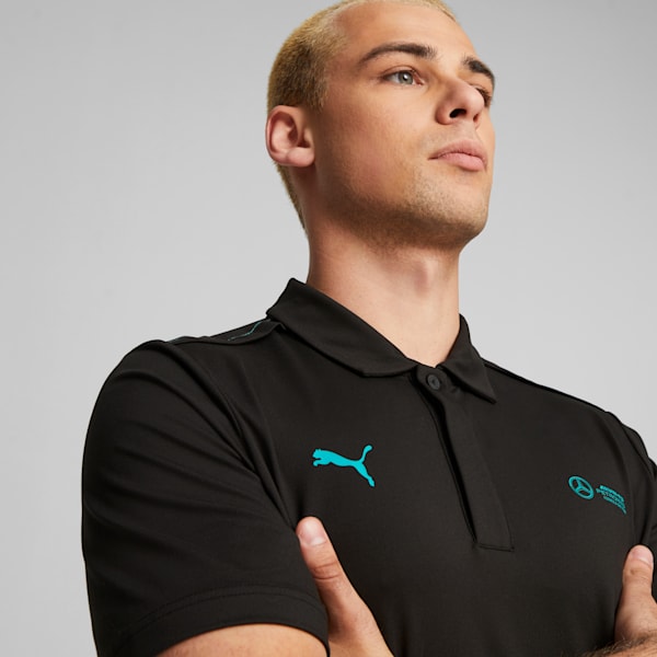 Mercedes-AMG PETRONAS Cloudspun Motorsport Men's Polo, PUMA Black, extralarge-IND