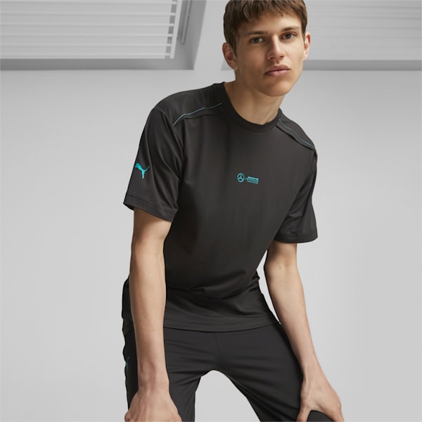 Mercedes-AMG PETRONAS Cloudspun Men's Relaxed Fit Motorsport T-shirt, PUMA Black, extralarge-IND