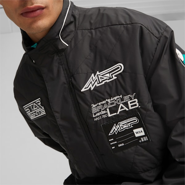 Mercedes-AMG Petronas Motorsport Garage Crew Men's Jacket, PUMA Black, extralarge-GBR